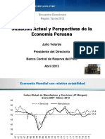 Proyecciones de La Economia Peruana Al 2013 Bcr Velarde