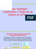 Carbon Semana 2 Origen Clasificación y Reservas de Carbón