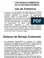 Politica de Manejo Ambiental y Desarrollo Socioeconomico