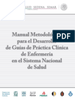 Desarrollo de Manuales de Guia de Practicas Clínicas Enfermería SSA