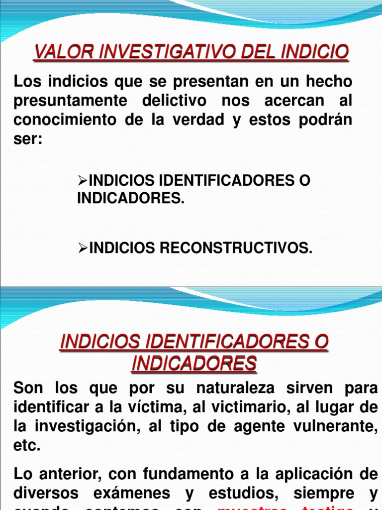 Tipos y Métodos de Indicios en Criminalística | PDF | Fotografía aérea ...