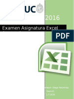 Examen Excel Avanzado 2016: Tablas y gráficos dinámicos