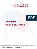 Amplifiers - Small Signal Model