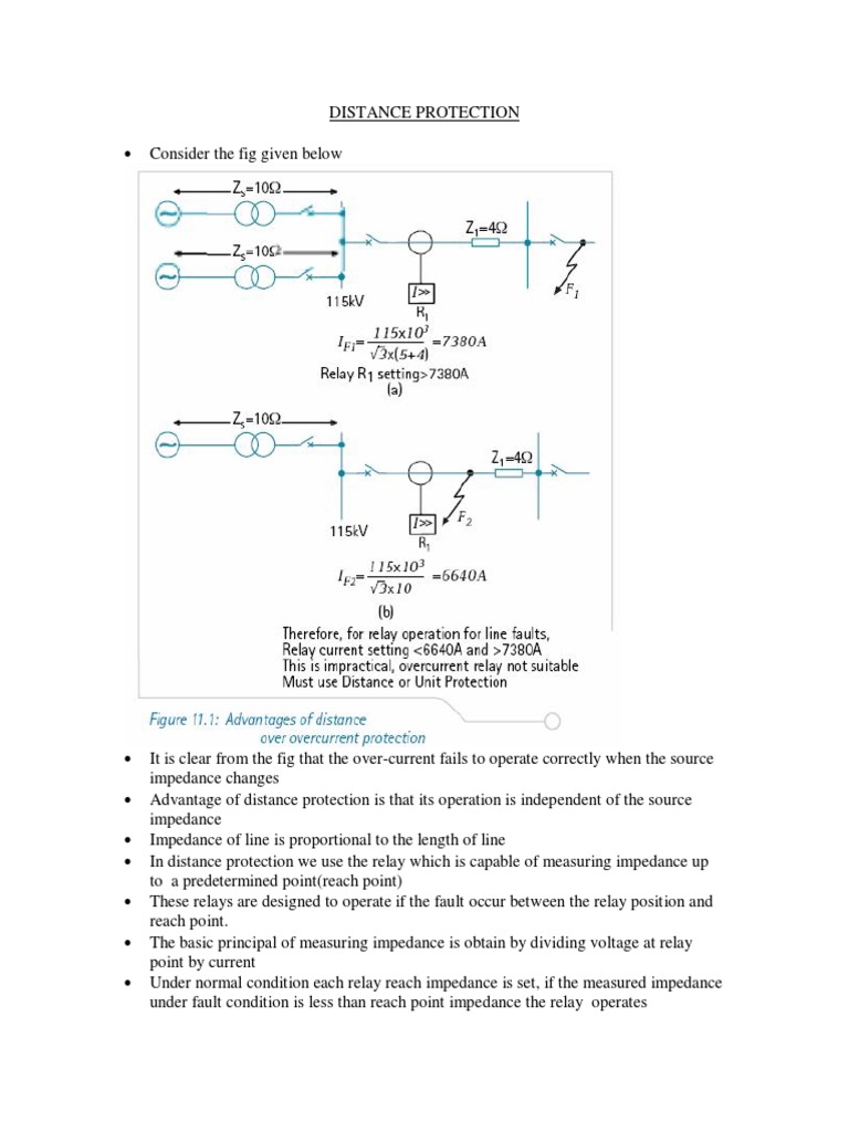 Distance Protection | PDF | Electrical Impedance | Relay