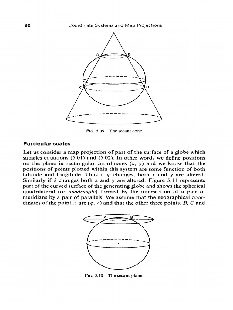 Map Projections and Coordinate Systems | PDF