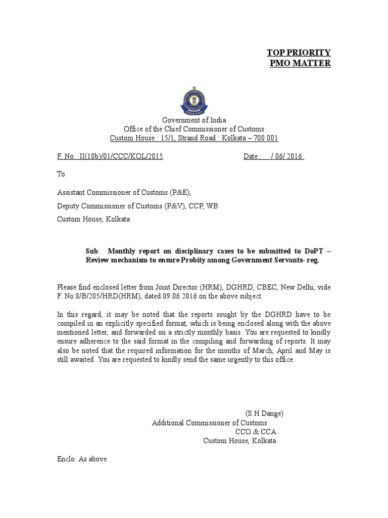 Monthly Customs Reports and Updates | PDF | Justice | Crime & Violence