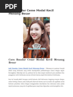 Download Jadi Bandar Ceme Modal Kecil Menang Besar by pokerindonesiaonline SN317593877 doc pdf