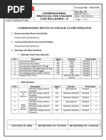 Commissioning Protocol For Stacker Cum Reclaimer - A: Format No: SCR/CM