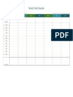 Biweekly Work Schedule Template