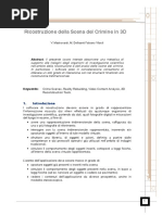 Ricostruzione Della Scena Del Crimine in 3D