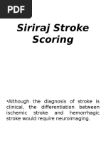 Siriraj Stroke Scoring