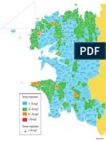 Teneur Nitrate dans le Finistère