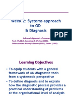 Week 2: Systems Approach To OD & Diagnosis: Acknowledgement of Sources
