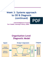 Week 3: Systems Approach To OD & Diagnosis (Continued) : Acknowledgement of Sources