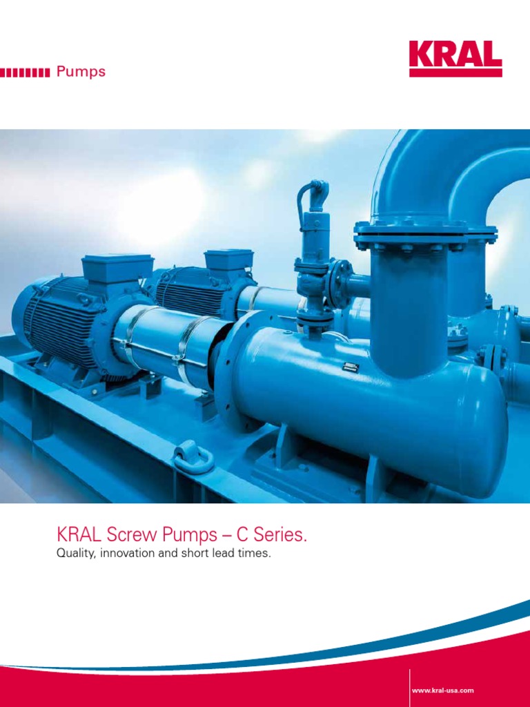 KRAL Screw Pumps Brochure Bearing (Mechanical) Pump