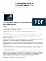 Lectura 6 - Desacuerdos, Democracia y Justicia Constitucional