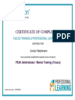 peakadminmentor certificate