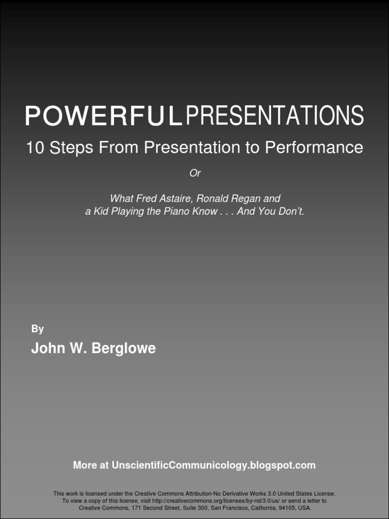 Making Powerful Presentations | PDF | Microsoft Power Point | Nonverbal ...