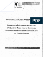 Lineamientos para La Convivencia Escolar en La Escuelas Educación Básica Del DF