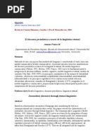 El Discurso Periodístico a Través de La Lingüística Textual. Antonio Franco, 2004. Opción
