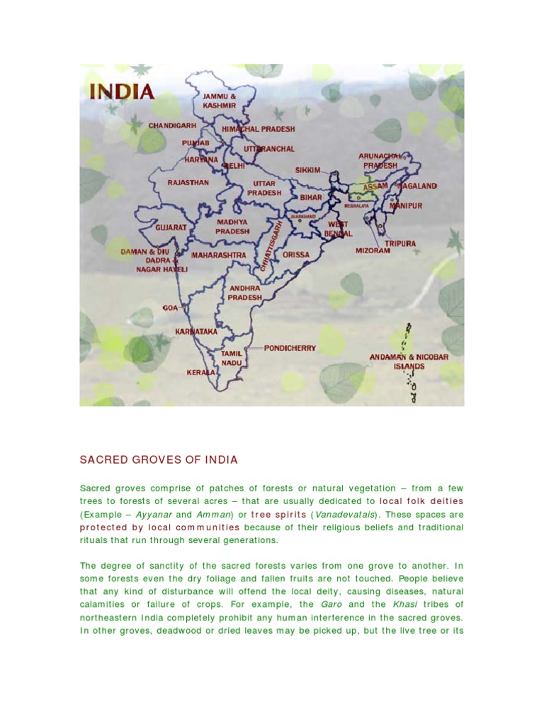 Sacred Groves of India PDF Environmental Conservation Religion