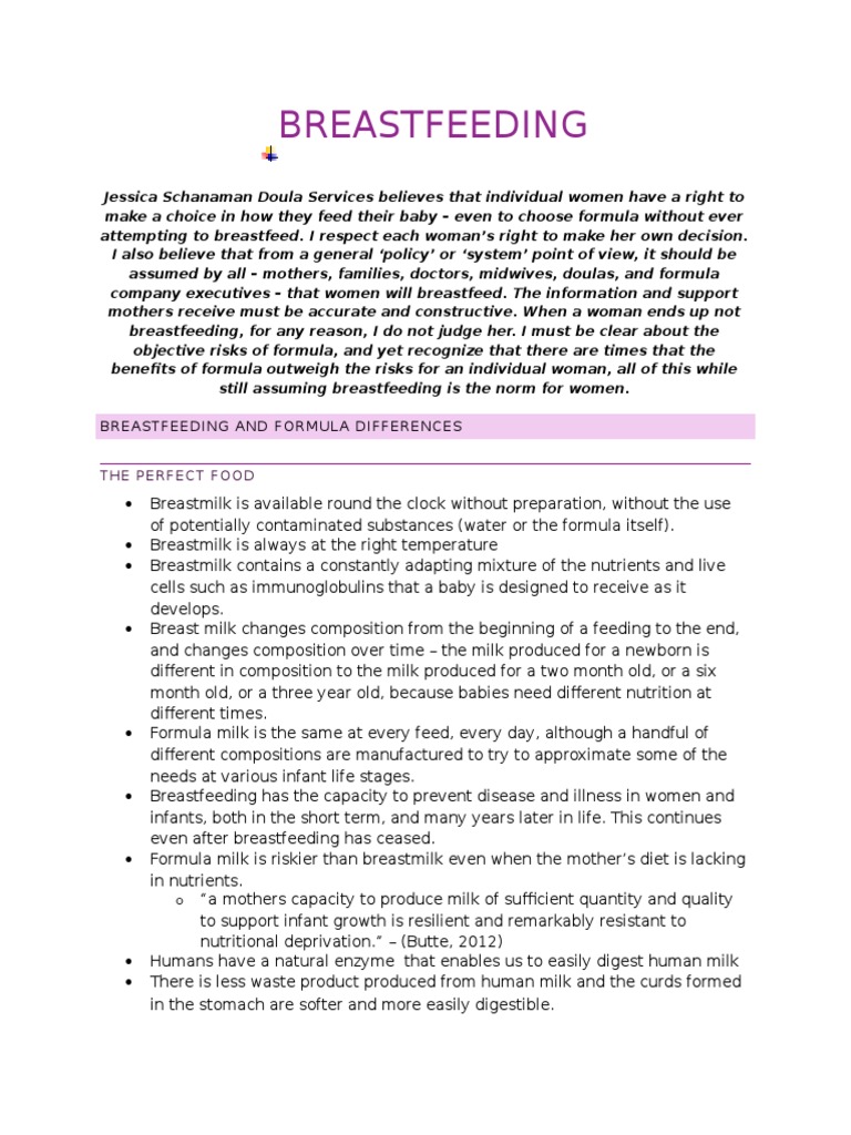 breastfeeding benefits handout Breastfeeding Breast Milk