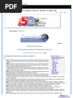 Cronología Universal Anterior Al Siglo XX