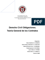 Trabajo Sobre Los Contratos. Derecho Civil Obligaciones UFT
