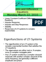 DT Systems and Difference Equations