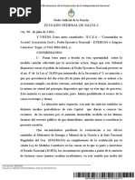 Fallo Completo - Tarifazo de GAS - SALTA