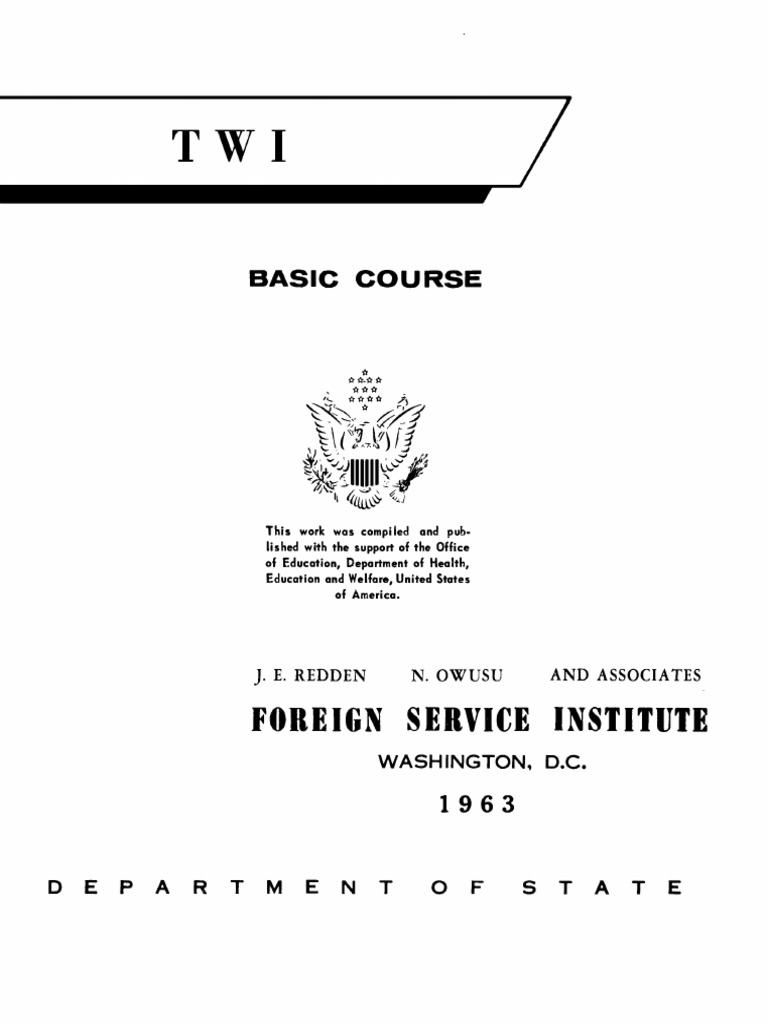 FSI - Twi Basic Course - Student Text | PDF | Home & Garden