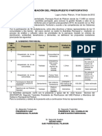 Acta Presupuesto Participativo 2013