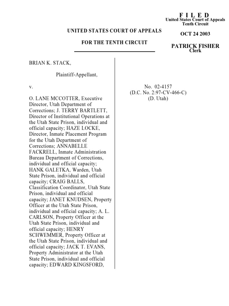 Filed: Patrick Fisher | PDF | Summary Judgment | Legal Procedure