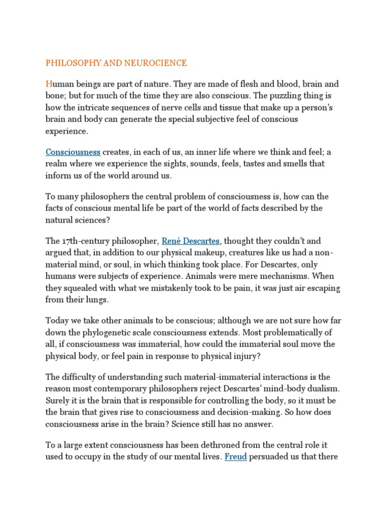 Understanding Consciousness and the Brain | PDF | Consciousness | Thought