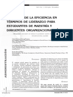 Dialnet MedicionDeLaEficienciaEnTerminosDeLiderazgoParaEst 3644157 PDF