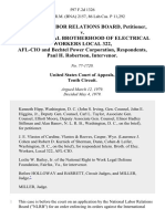 National Labor Relations Board v. International Brotherhood of Electrical Workers Local 322, Afl-Cio and Bechtel Power Corporation, Paul H. Robertson, Intervenor, 597 F.2d 1326, 10th Cir. (1979)