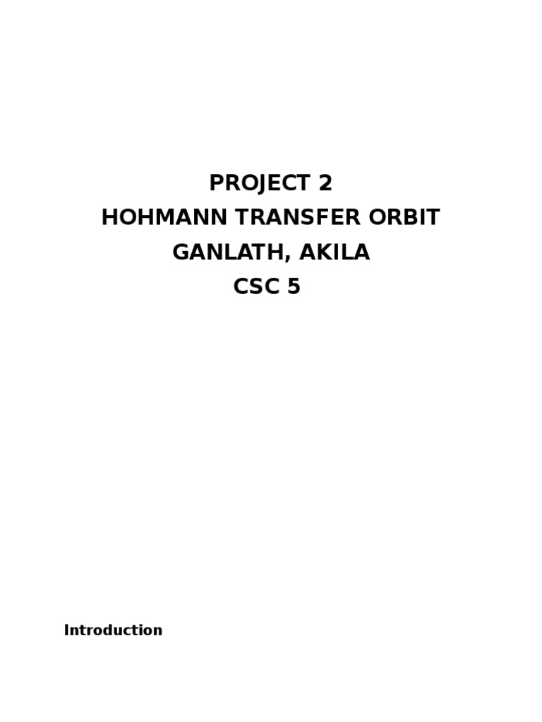 Hohmann Transfer Orbit Calculator | PDF | Orbit | Pluto