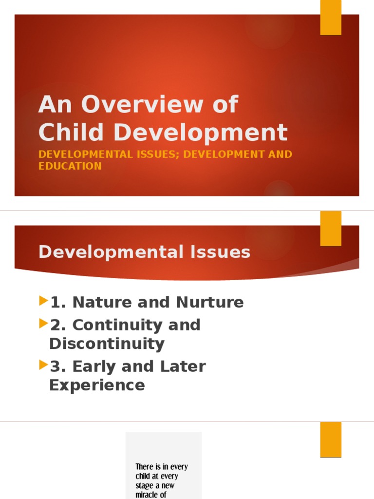 An Overview of Child Development | PDF | Wellness