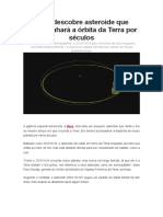 Nasa Descobre Asteroide Que Acompanhará a Órbita Da Terra Por Séculos