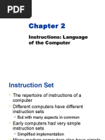 Chapter 2:instructions: Language of The Computer