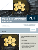 Using The FEMAP Beam Calculator: Patrick Kriengsiri