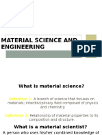 Material Science and Engineering