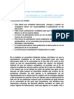 Tu Postura Sobre Racionalidad Política.