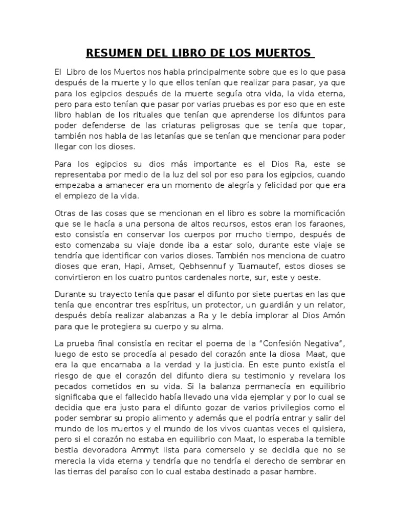 El Libro de Los Muertos | PDF | Religión y creencia