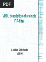 VHDL Fir Filter