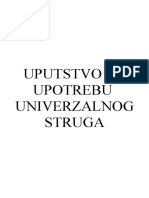 Uputstvo Za Upotrebu Univerzalnog Struga