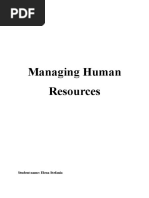 Managing Human Resources Task 1+2