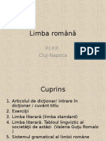 Limba Romana. Articolul de Dictionar