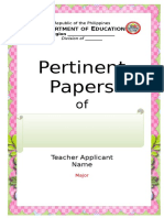 Pertinent Papers Front & Toc Format