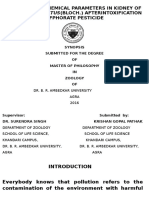 Channa Punctatus (Bloch.) Afterintoxification: Study On Biochemical Parameters in Kidney of Ofphorate Pesticide